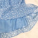 Alex Marie  Blue‎ Polka Dot Long Sleeve Dress Knee Length Chiffon Plus Size 20W Photo 7