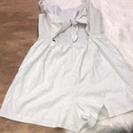 Davi & Dani  large light green cotton button romper Photo 4