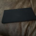 Vintage Chic Black Clutch with Gold kiss lock side Accent Photo 2