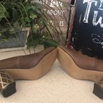 Nina  Originals brown shoes unique brass‎ heels women’s size 6.5 Photo 4
