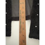 Ulla Popken Kimono Duster Womens 20/22 Black Lace Beaded Sheer Whimsigoth Size undefined Photo 8