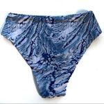 SheIn  Blue White Tie-Dye Bikini Bottoms Size Small NWOT Photo 1