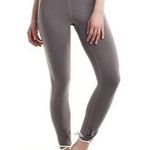 Lole  Women's leggings Grey White Ankle Strap size Large Pull On Mesh High Waist Photo 0