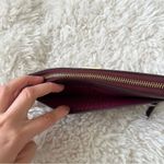 Kate Spade  Burgundy Purple Leather Zip Wallet EUC Photo 3