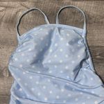 Wild Fable  One Piece Swimsuit Baby Blue Polka Dot Side-Cinch Cheeky Size XS NWOT Photo 4