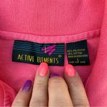 Vintage 80s 90s active elements salmon coral pink sleeveless polo zip collar Size L Photo 3