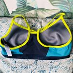 Nike  Just Do It Blue Green Sports Bra L Photo 3