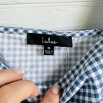 Lulus Follow the Sun Blue and White Gingham Print Crop Top New Size Me… Photo 5