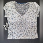 Self Esteem Coquette V-neck Lacy Floral Top Photo 2