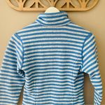 Patagonia  Quarter Zip Striped Sweater Blue Sz XS Photo 5