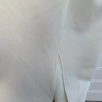 ABS Allen Schwartz ABS collection white cold shoulder slit midi‎ dress Photo 7