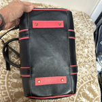 Claudia G Leather Satchel/ Crossbody Bag Made in Colombia Excellent Condition Black Photo 7