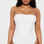 FashioNova Strapless white bodysuit  Photo 0