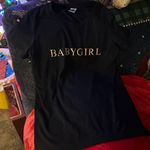 SheIn Black Babygirl  T Shirt Size Small Photo 0