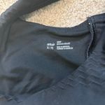 Aerie NWT  Jacquard Wide Strap Scoop Bikini Top Women's True Black Beach Size XL Photo 5