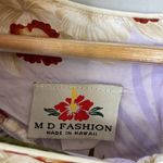 Vintage M D Fashion Hawaiian Floral Dress Purple Photo 6