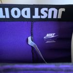 Nike purple/black striped compression leggings Photo 2