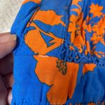 Abel the label Anthropologie Charlie Blue Orange High Neck Backless Maxi Dress S Photo 8