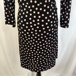 Metaphor  Polka Dot Midi Dress Womens Size Large 3/4‎ Sleeves Stretch Formal Photo 6