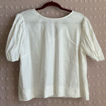 Antonio Melani ‎ Allison Linen Blend Balloon Sleeve Short Sleeve Blouse L … Photo 0