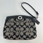  Signature C Monogram Y2K Coach Jacquard Signature C Turn Lock Black Beige Photo 10