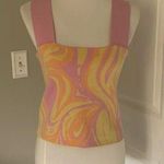 Cute 525 Pink and Orange Multi Top Size M Photo 0