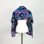 Vintage Abstract Printed Rectangular Fashion Scarf | Size 60” x 17” Purple Photo 3