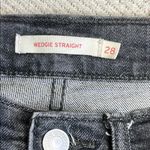 Levi's  Premium WEDGIE STRAIGHT FIT WOMEN'S JEANS raw hems button fly Photo 7