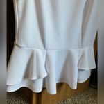 Thalia Sodi White tank top blouse ruffles size medium Photo 3