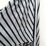 JULES OF MOROCCO | Gray Black Stripe Maxi Dress NWT Natural Fibers | Medium Photo 4