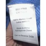 ICELANDIC DESIGN White Blue Polka Dot Nordic Ski Merino Wool Zip Jacket SZ M Size M Photo 3