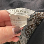 Misook Exclusively Cheetah Snake Animal Print Sweater Blazer Petite Size Large Photo 11