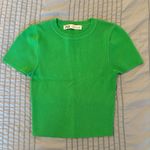 ZARA  Green Knit Short Sleeve  Photo 0