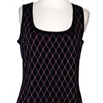 St. John Sport diamond print knit tank top Black Photo 0