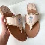 Jack Rogers  Dog Collection Poodle Embroidered Sandals Photo 0