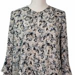 Harlowe $ Graham Harlowe & Graham Womens Small Ruffle Sleeve Popover Blouse Photo 5
