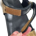 A7EIJE New York Bronze Gold Platform Sandals Women's 9 Shoes‎ Strap Photo 5
