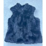 Bernini Beverly Hills Vintage Black Fur Vest Size Large Photo 0