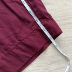 Madewell The Neale Straight-Leg Pant in Drapeweave Fabric | Burgundy Red | 0 Photo 8