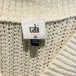 CAbi  Cream Croquet V-Neck Pullover Sweater Style #6233 - size XL Photo 4