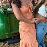 Orange midi dress Photo 0