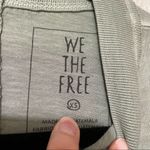 Free People  Green Long Sleeve Mock Neck Tee Shirt XS Sage Oversized Thermal Photo 7