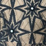 For Love & Lemons Metz Party Mini Dress in‎ Pecan Lace Mini Dress Star Sequin XS Black Photo 8