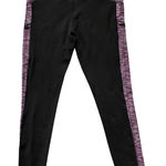 Z by Zobha black with purple accents leggings size Large Photo 0