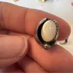 Vintage Sterling Silver Opal Stud Earrings Women’s Estate Jewelry Photo 6