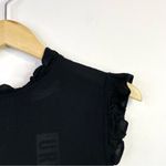 Urban Outfitters UO Gabby Black Ruffle High Neck Flowy Prairie Mini Dress S new Photo 3