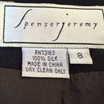 Buttons Spenser Jeremy Silk Elegant Long Black Blazer Deep V Neck Fabric  Sz 8. Photo 8