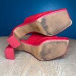 Jeffrey Campbell Jeffery Campbell Caviar Cherry Red Mules Chunky Square Toe Heels Womens Size 8.5 Photo 8