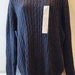 st. john's bay NTW WOMENS Black CABLE KNIT SWEATER SIZE XXL Photo 0