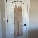 O'Neill Camile Jumpsuit Women's Size Large Viscose Pockets Neutral Lightweight Photo 3